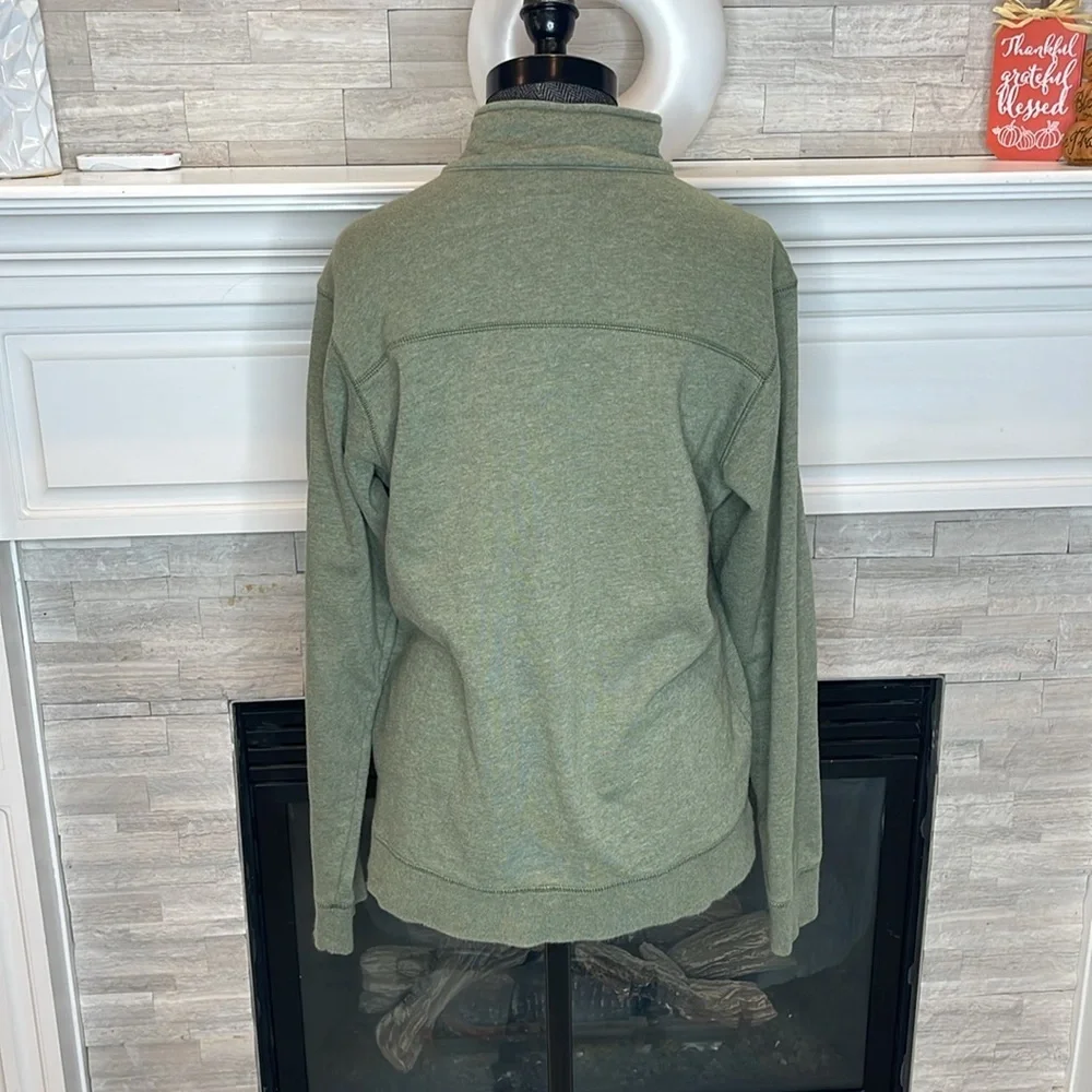 Columbia Men's 1/4 Zip Sweatshirt Green Pullover Sweatshirt SZ S Outdoor Hiking